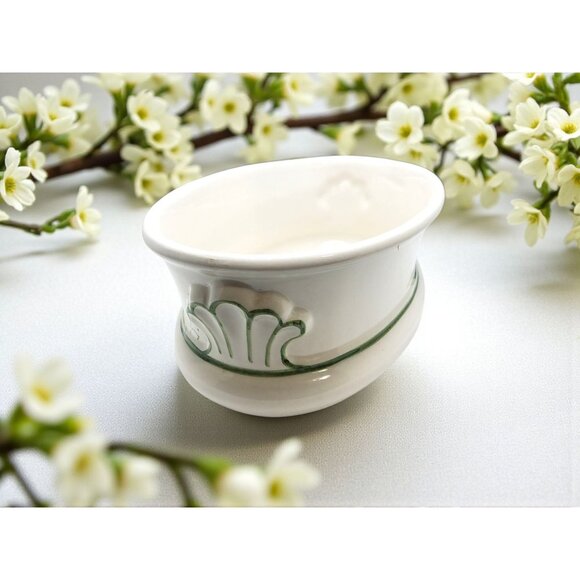 vintage iaccicini & giosue castelli italy handmade cachepot porcelain planter - Picture 3 of 11